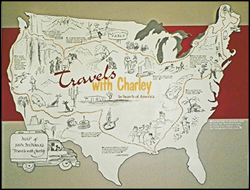 author interview: Travels with Charley map